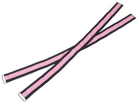 UPKOCH Bandes Élastiques de Résistance pour Cuisses et Fessiers, Lot de 2 Bandes de Musculation en Latex Rose, Antidérapantes et Ajustables, Accessoires de Fitness pour Yoga,
