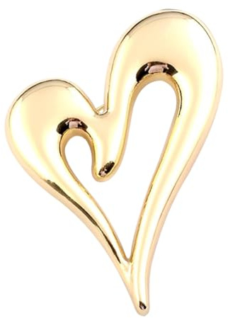 Tofficu come in Lega Color Oro a Forma di Cuore Appuntare su Cappotti per Donna