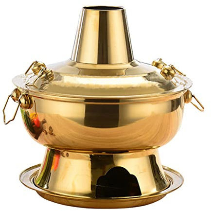 Kopparkastruller, Traditionell kinesisk koppar varmgryta(Gold)