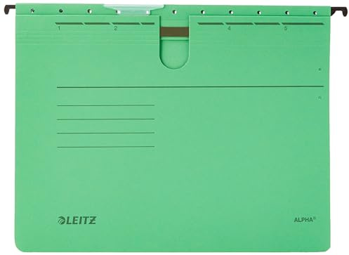 Leitz 1984 Hängehefter grün Alpha Sichtreiter Packung 5 Hefter