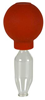 Lauschaer Glas Schröpfglas mit Saugball 10mm zum professionellen, medizinischen, feuerlosen Schröpfen mundgeblasen handgeformt, Schröpfglas, Schröpfgläser, Lauschaer Glas das Original