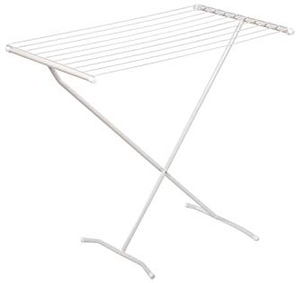 Honey Can Do DRY-01227 Stendibiancheria Pieghevole, Metallo, Bianco, 53.34x38.1x81.92 cm