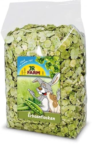 JR Farm Erbsenflocken - Snack für alle Nager und Zwergkaninchen - Doppelpack - 2 x 1kg
