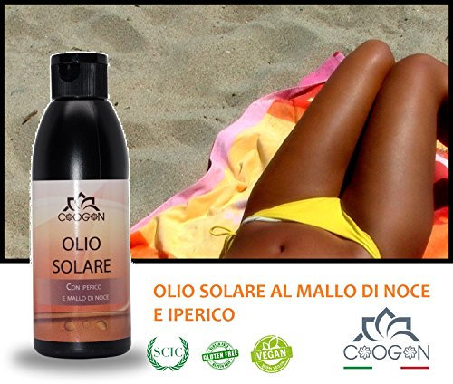 Chogan Sonnenöl Walnuss- und Hyperalienöl 150 ml GLUTEN FREE VEGAN