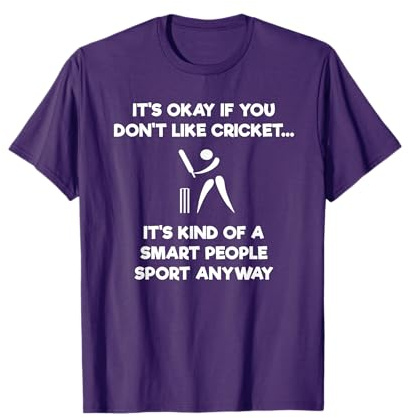 Cricket Game T-Shirt - Funny Smart - Player T-Shirt