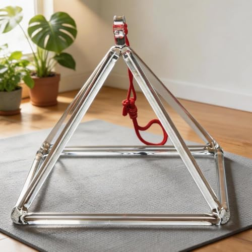 ENERGYSOUND Klangpyramide aus Quarzkristall, 20 cm, Klangschale aus Kristall, Klangheilung und Yoga-Meditation | 20 cm, Klangheilung, Chakra-Meditation