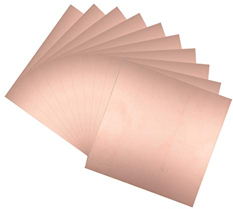 sourcing map 10Stk. Doppelseitig kupferkaschiert Laminat PCB Schaltung Tafel FR4 200x200mm 7.87x7.87 Zoll 1.5mm Dicke DIY Prototyp PCB Tafel Namensschild