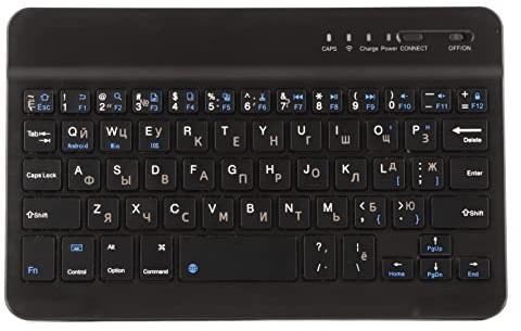 ASHATA 7 Zoll kabellose Bluetooth-Tastatur (russisch), wiederaufladbare, ultradünne kabellose Tastatur, und leicht, tragbar, für Andriod for für