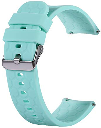 Ruentech Band Kompatibel mit Garmin Vivoactive 4s Armband Ersatz-Silikonarmbänder Kompatibel mit Vivoactive 4s GPS Smartwatch (blaugrün)