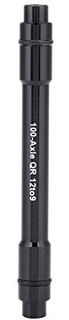 Fahrrad Stecknabenadapter, Aluminiumlegierung Ultraleicht, 12mm bis 9mm, Schnellspanner Adapter, für Fahrradfahrer Outdoor Sportler (Schwarz)
