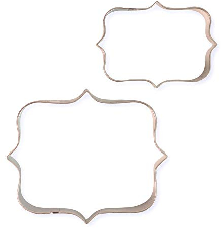 PME Lot de 2 emporte-pièces pour biscuits et gâteaux Argenté