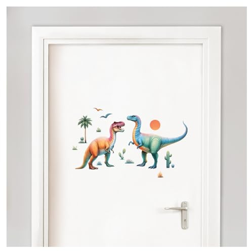 Little Deco Türsticker Dinosaurier und Wunschname DL5058 ohne Name/Without Name