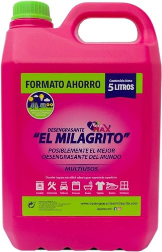 Desengrasante El Milagrito 5 Litros (1) + Guantes de Latex 10 unidades Sanyc