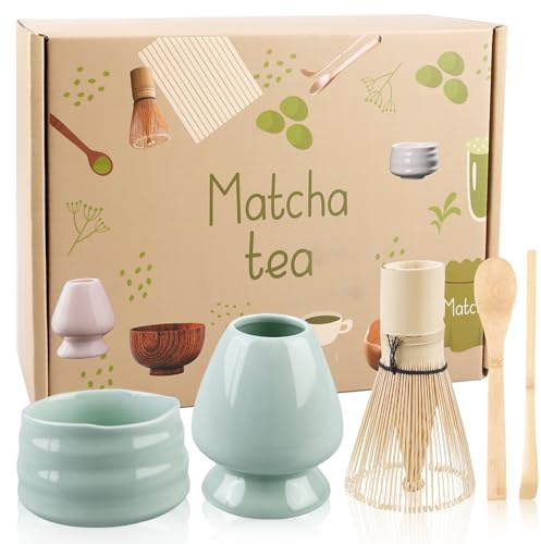 Matcha-Schneebesen aus Bambus, 5-teiliges Set
