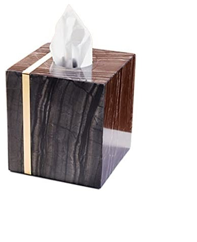 VNNHGB Taschentuchbox-Halter, leichte Luxus-Taschentuchbox aus Marmor, Heimdekoration, Couchtisch, Serviettenbox, Zuhause, Wohnzimmer, Esstisch, Papierbox, Taschentuchbox-Abdeckungshalter
