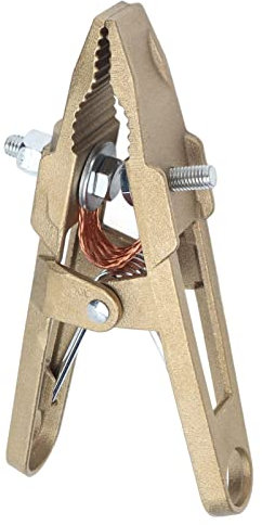 Grounding Clamp, High Strength 600A Brass Clamp, One Form Clamp For Welding, Cutting And Supporting, Ground Rod Grounding Clamp, Copper Grounding Tool, Welding Clamps, Wire Clamps, Pipe Clamp