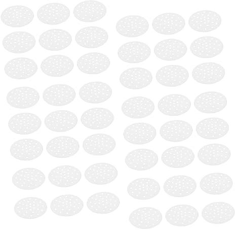 FUNOMOCYA 100pcs Air Fryer Paper Pads Non-Stick Baking Mat Roasting Papers for Oven BBQ