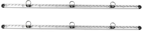 aqxreight Aluminum L Track Rail, Cargo Securing Lashing Rail, L Track Tie Down System Kit with Round Stud Fittings, Airline Rail, for Truck Beds Trailers, Cargo Securing