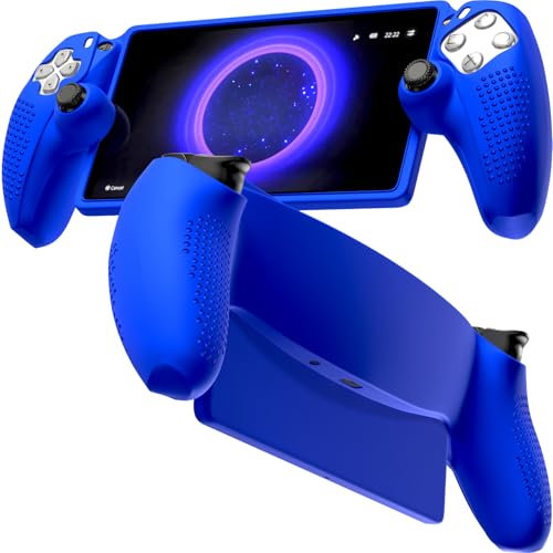 for PS5 Portal Silicone Protective Cover, Soft PS5 Skin Case for PlayStation Portal 2023 Remote Player, Silicone Case Anti-Slip PS Portal Case for PlayStation Portal PS5 Accessories Skin - Blue