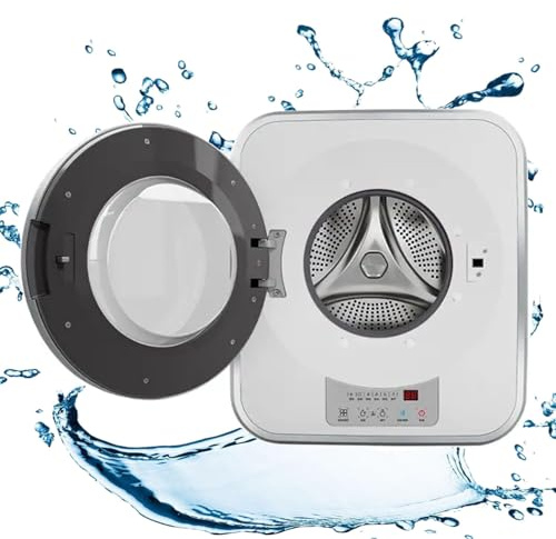 guoyjmm Mini Machines à Laver, Mini Machine à Laver et essoreuse entièrement automatiques de 3 kg, Lave-Linge Frontal, Lavage Autoportant Facile à Utiliser Peu Encombrant