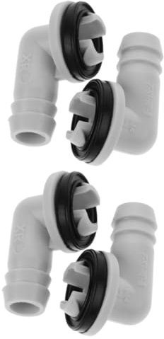 IMIKEYA 4pcs Drain Hose Seal Air Conditioner Parts Window Air Conditioning Unit Connector Drain Hose Adapter