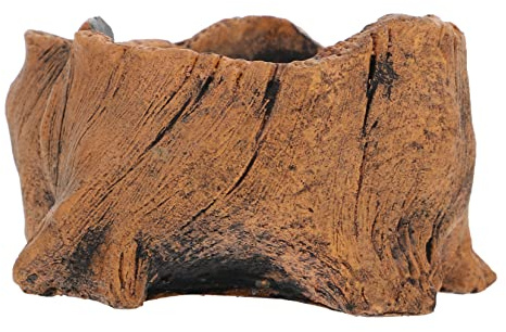 BESTonZON Vaso Vintage Effetto Legno Finto in Cemento Per Piante Succulente e Bonsai Design Pulito e Moderno Contenitore Decorativo Per Interni Ed Esterni Modelli Disponibili