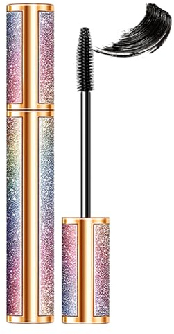 5D Mascara Schwarz, Wimperntusche für Extrem Lange Wimpern, Mascara Wasserfest & Schweißfest, Langanhaltende Augen Makeup für Extra Volumen & Defintion, Falscher Wimperneffekt, Volumizing & Curling