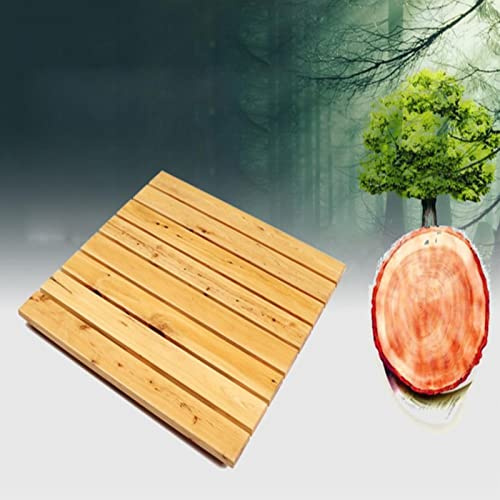 Tappetino da sauna naturale antiscivolo personalizzabile, 70 x 70 cm, ideale per bagno e spa e condizioni climatiche ecologiche
