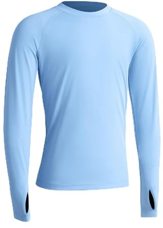 Niksa schnelltrocknendes UV Langarmshirt für Jungen mit kühlendem und hautfreundlichem UPF 50+ als perfektes Rashguard Badeshirt und Schwimmshirt für Outdoor 1er Pack (6-16 Jahre)