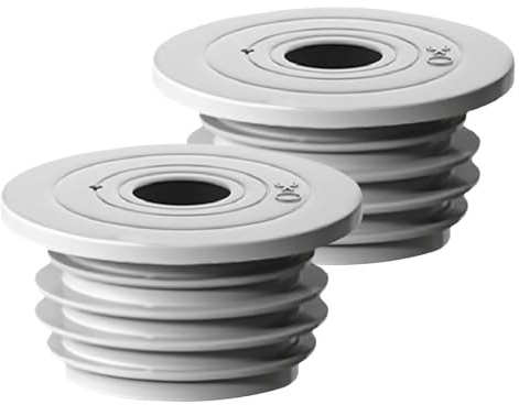 Washing Machine Drain Hose Seal - 2Pcs Sewer Pipe Plug Set, Durablle Rubber Leak Proof Design, Flexible Tight Fit Ring | Floor Drain Sealing Accessory For Laundry Bathroom Kitchen Use