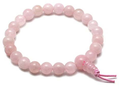 Power Bead Armband, Rosenquarz
