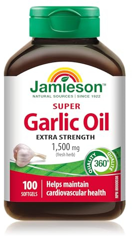Jamieson Super Garlic Oil 1,500mg 100 Softgels