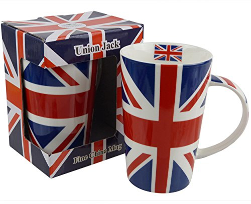 The Leonardo Collection Hoch Union Jack Latte China Tasse Rot Weiß Blau Flagge UK