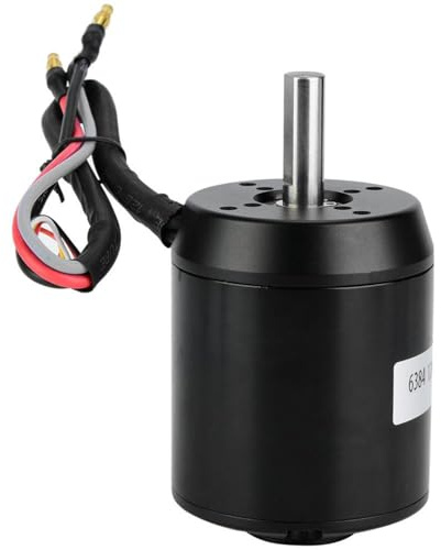 VOBOR Brushless Motor, 6384 120KV BLDC Motor Outrunner Sensored, Brushhless Elektroroller Motor mit Propeller für Elektro-Balancing, Electric Elektro Skateboard