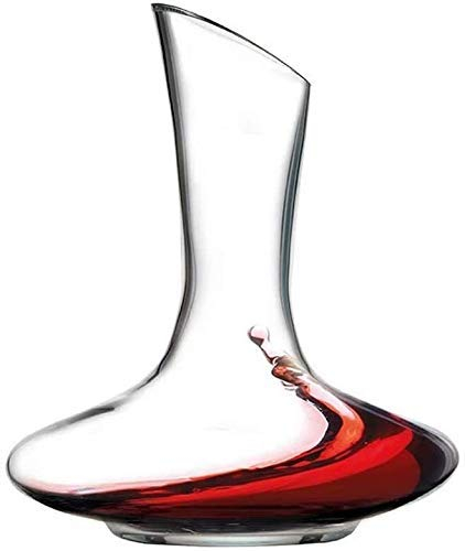 Panduo Conjunto de decantores Wine Decanter Crystal Crystal Glass Decanter Botella de Bodega Botella Inclinada Decantador 2000ML Wine Decanter Set Crystal