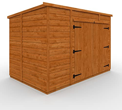 TigerFlex Shiplap Pent Bike Store Timber Bike Store, Garden Storage 8 x 5 ft