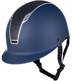 HKM Glitter Helme 9191 Schwarz/Schwarz L