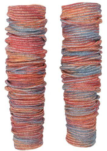 GURU SHOP Lange Beinstulpen aus Baumwolle, Baumwollstrick Ethnostulpen | Bequemes Baumwollmaterial, elastischer Sitz, vielseitig kombinierbar, ideal für Leggings und Hosen.