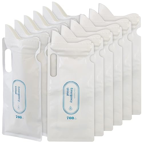 Semptec Urban Survival Technology Notfalltoilette: 12er-Set Urinbeutel für unterwegs, je 700 ml Fassungsvermögen (Urinbeutel für unterwegs Männer, Reisetoilette, WC)
