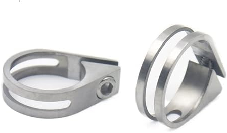 Sattelklemme 1 stücke Fahrradberg Titan Fahrradsitz Poststraße Fahrrad Titan-Sattelstütze-Klammern 34,9 mm / 31,6mm Titan-Legierung Sitzrohrclip Sattelkloben (Color : 34 9mm)