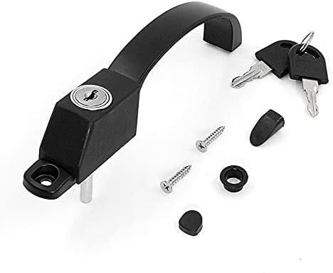 Maniglia for finestra Maniglia for finestra in PVC 1 PZ Maniglia for schermo in materiale lega Filo antifurto Maniglia for porta for schermo di blocco for finestra Nera con serratura/Maniglia con inte