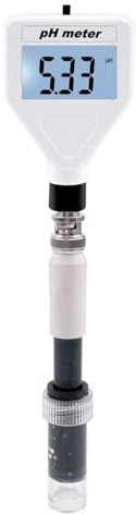 Jemora PH-98218 Misuratore PH della pelle Tester acidimetro Sonda sostituibile Display LCD Misuratore digitale di acidità Misuratore multiuso portatile Misuratore di acidità multifunzione impermeabile