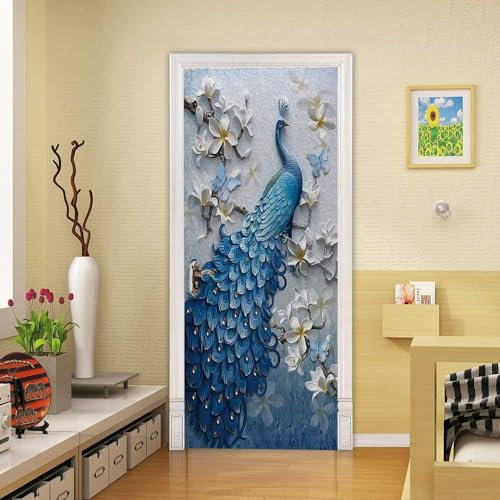 3D Türtapete Selbstklebend 90 X 200 Cm Diy Wandbild Pvc Wasserdicht Pvc Türtattoos Türposter Türaufkleber Fototapete Türfolie Für Tür,Wohnzimmer,Schlafzimmer - Türkunst -221432-29542