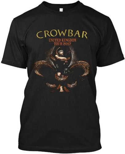 GUEWBF Crowbar American Sludge Metal Band UK Tour 2017 Vintage Logo T-Shirt S-4XL Black3XL