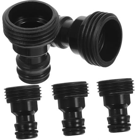 CIMAXIC 5pcs Plastic Faucet to Hose Connector Water Gun Adapter Quick Connect Fitting for Washer