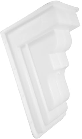 TOBBOMEY Molde de Cemento para Columnas Romanas de Plástico Blanco, Ligero y Fácil de Desmoldar, Adecuado para Villas Europeas y Proyectos DIY