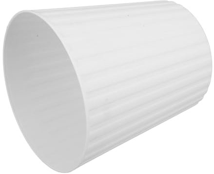 Petite Poubelle de Comptoir Ronde en Plastique Blanc sans Couvercle