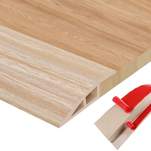 Soglia di Dislivello e Profilo di Transizione Autoadesiva per Pavimento, in PVC per Collegare Giunti e Soglie di Tappeti.