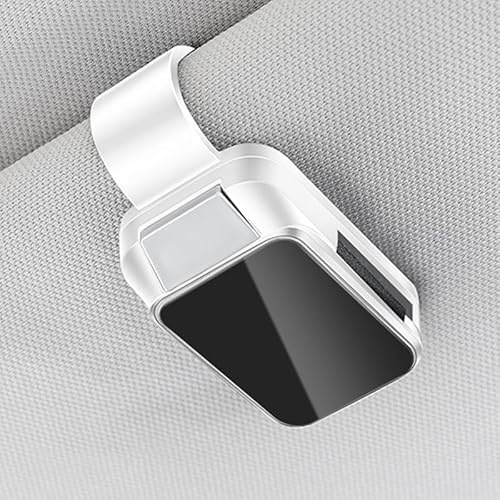 nelyouno Auto Brillenhalter, für Audi A3 A4 B8 B9 A6 C5 C6 C7 A7 Q5 A5 A8 8V1 857 951 Sonnenbrillenhalter Clip Brillenablage Auto-Sonnenbrillen-Organizer Auto Visier Zubehör,A