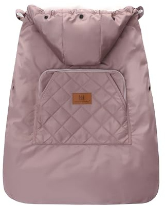 Winterbezug für Babytrage, Warm Universal Babytragebezug Wasserdicht Tragecover für Babytragen (Rosa)